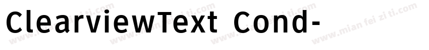 ClearviewText Cond字体转换